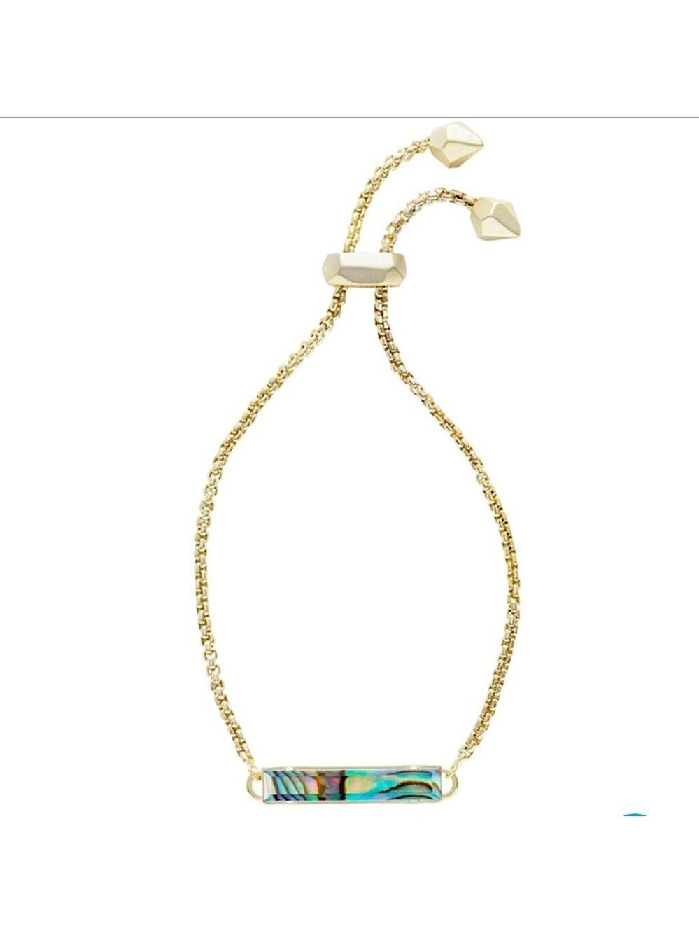 Kendra Scott Stan Abalone Shell Chain Bracelet New